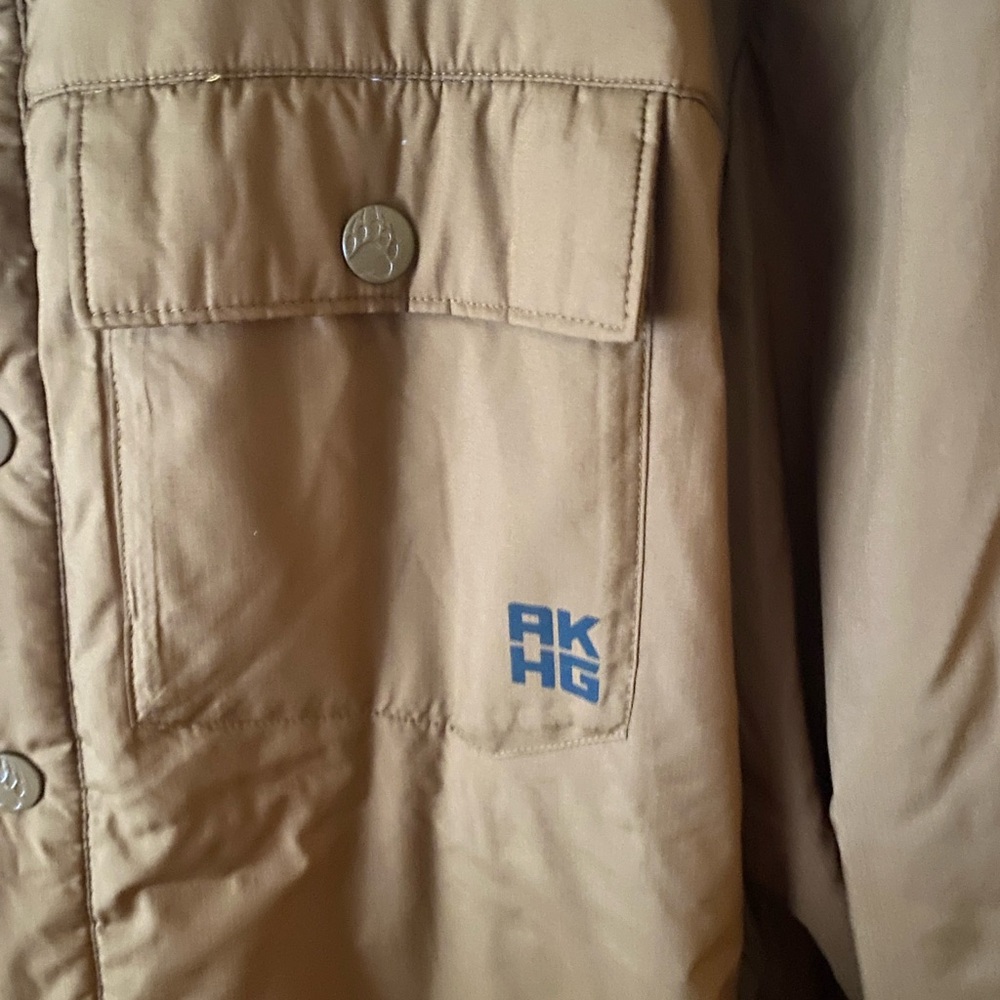 DULUTH TRADING CO AKHG Light Brown Livengood Insulated Packable Shirt Jac L - Picture 6 of 9